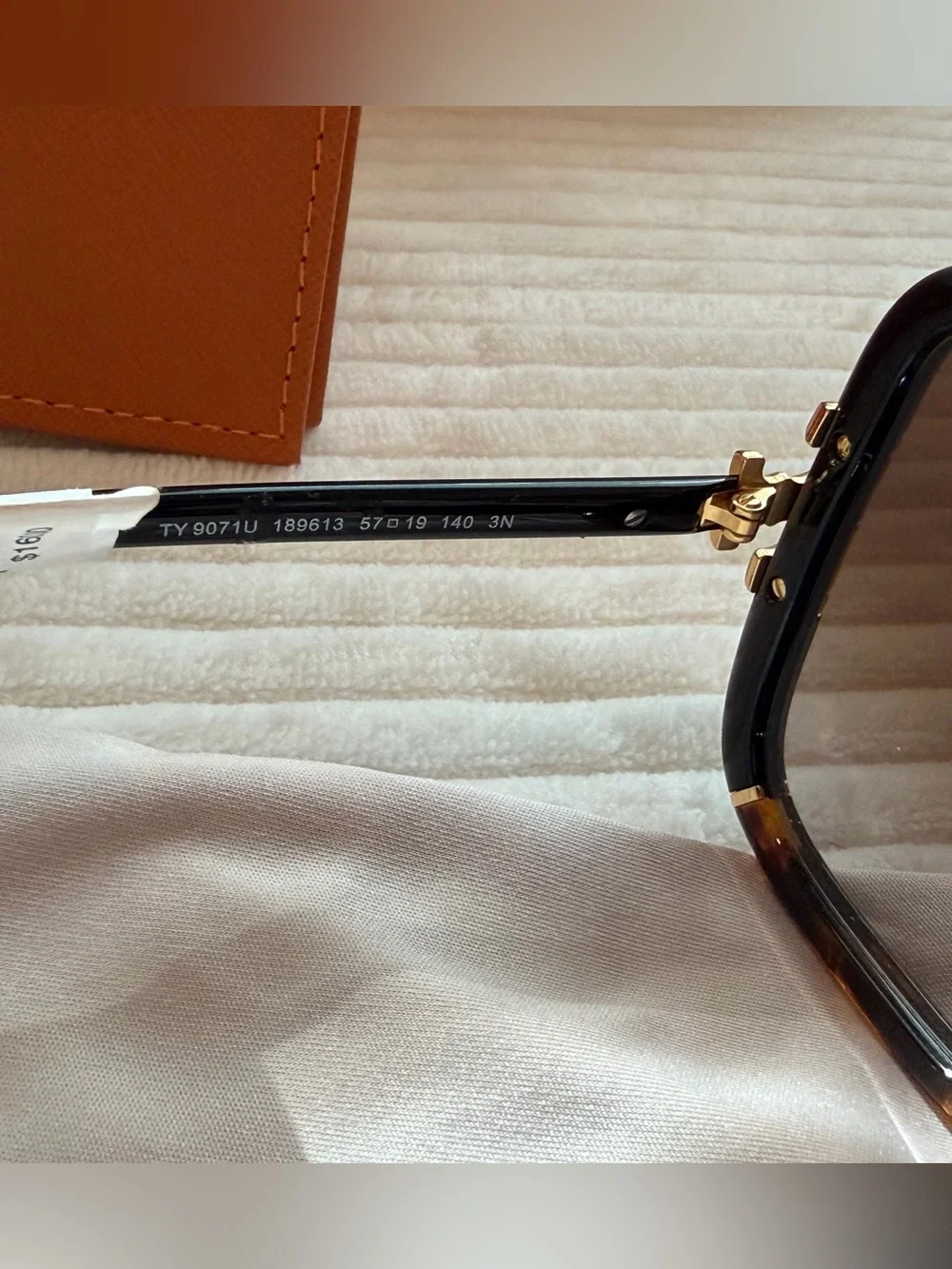 NWT Tory Burch TY9071U Tortoise Oversized Sunglasses 57mm